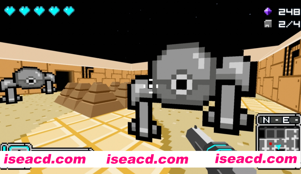 独立游戏传奇3D v1.078.2英文版 复古8位FPS射击游戏 仿wolf3d