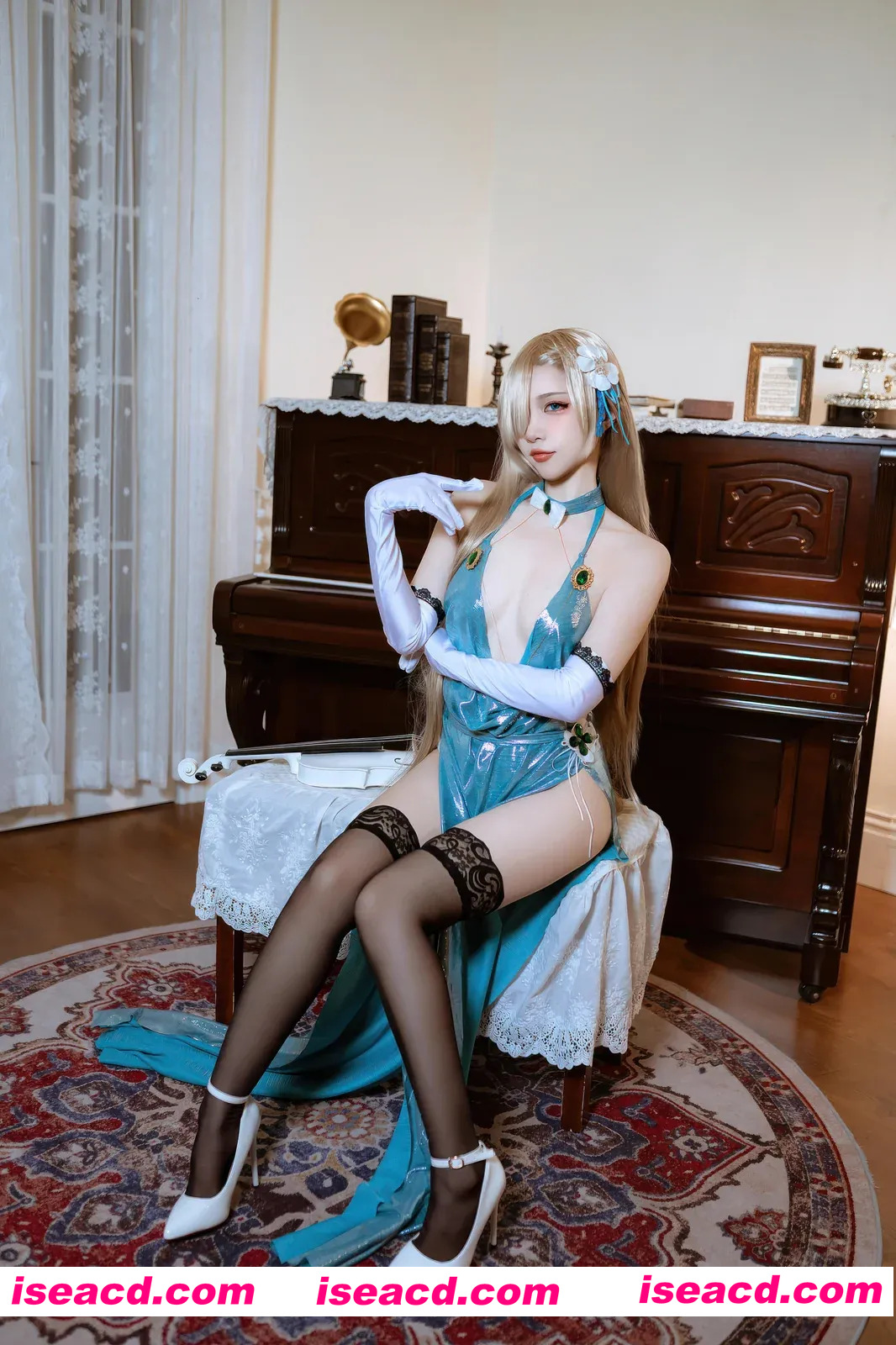 『套图』蔚蓝档案 明日奈礼服 – 二佐Nisa[28P 333MB]